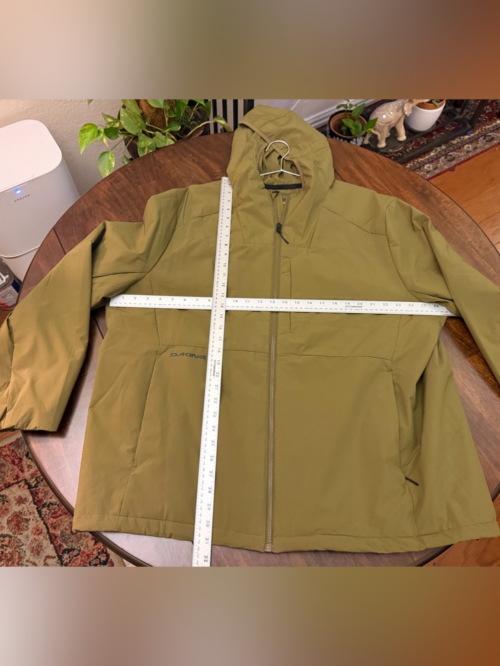 Dakine Olive Hooded Windbreaker Jacket